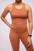 ASPIRE SPORTS BRA - BURNT ORANGE